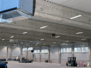 Reference 4heat - tepelné čerpadlo vzduch-vzduch pro průmyslové haly