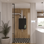 Rekuperace WANAS BLACK – dotykový displej a aplikace v mobilu Rekuperace WANAS BLACK - umístění v technické místnosti